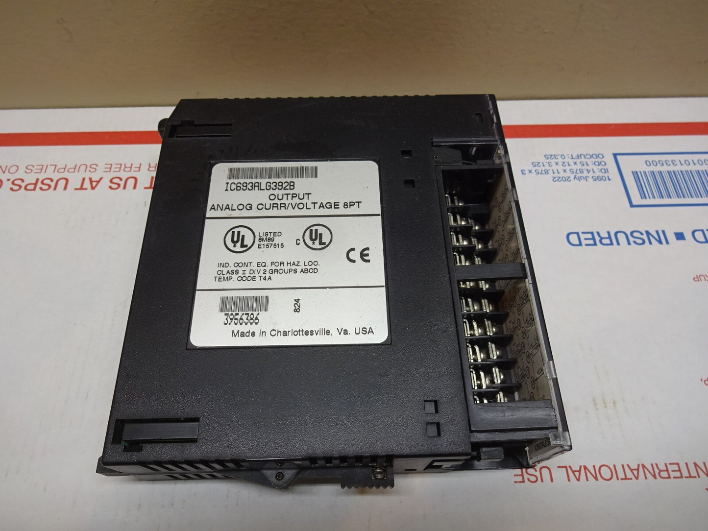 GE FANUC IC693ALG392 / IC693ALG392B / OUTPUT ANALOG CURR/VOLTAGE 8PT