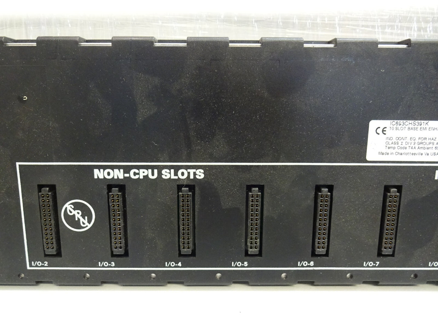GE FANUC IC693CHS391 / IC693CHS391K 10 SLOT EXPANSION BASE EMI ENHANCED