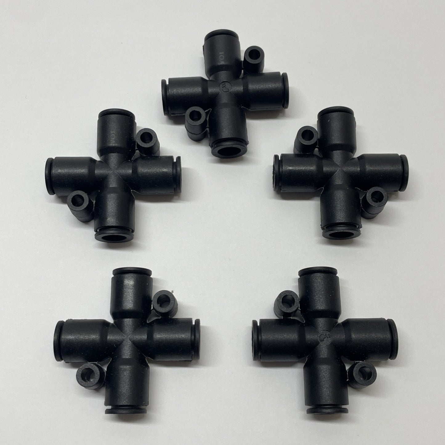 McMaster-Carr 5779K787 Nylon Cross Connector for 5/16″ Tube (LOT OF 5)