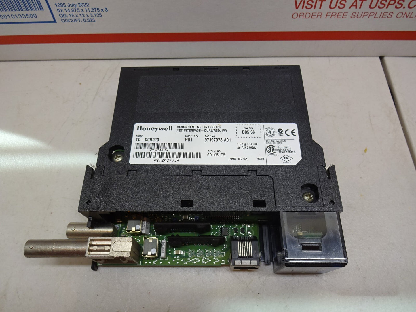 HONEYWELL TC-CCR013 / H01 / DUAL REDUNDANT NET INTERFACE MODULE