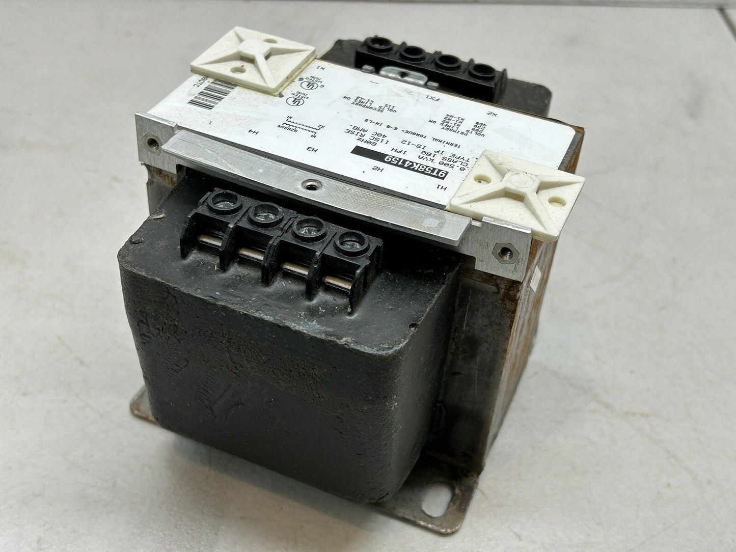GE 9T58K4159 INDUSTRIAL CONTROL TRANSFORMER TYPE IP IS-12 / 0.500 KVA / 1PH 60HZ
