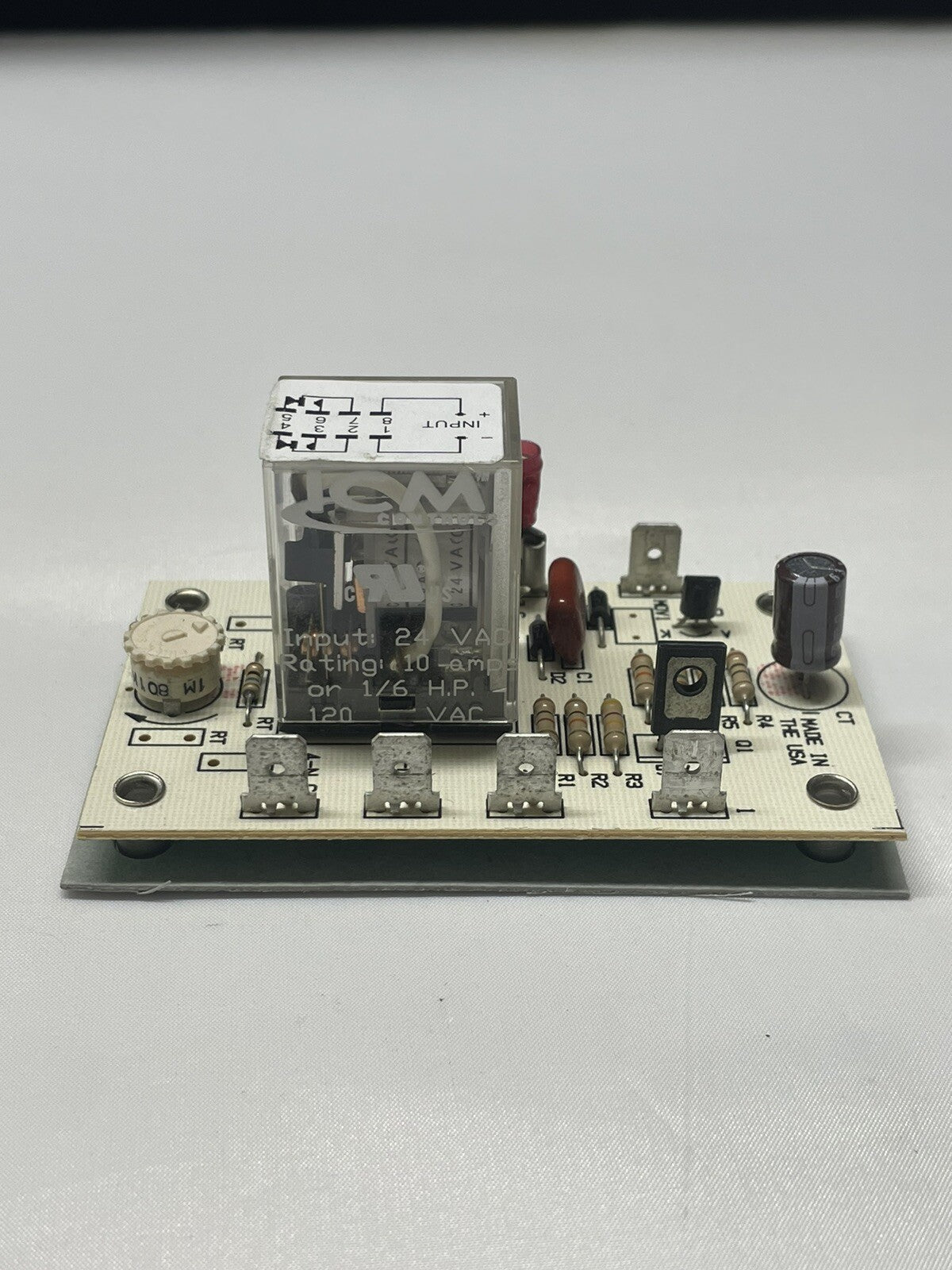 ICM Controls MOR24A2Y90 Delay Timer Circuit Board Control 10 Amp 120 VAC 1/6 HP
