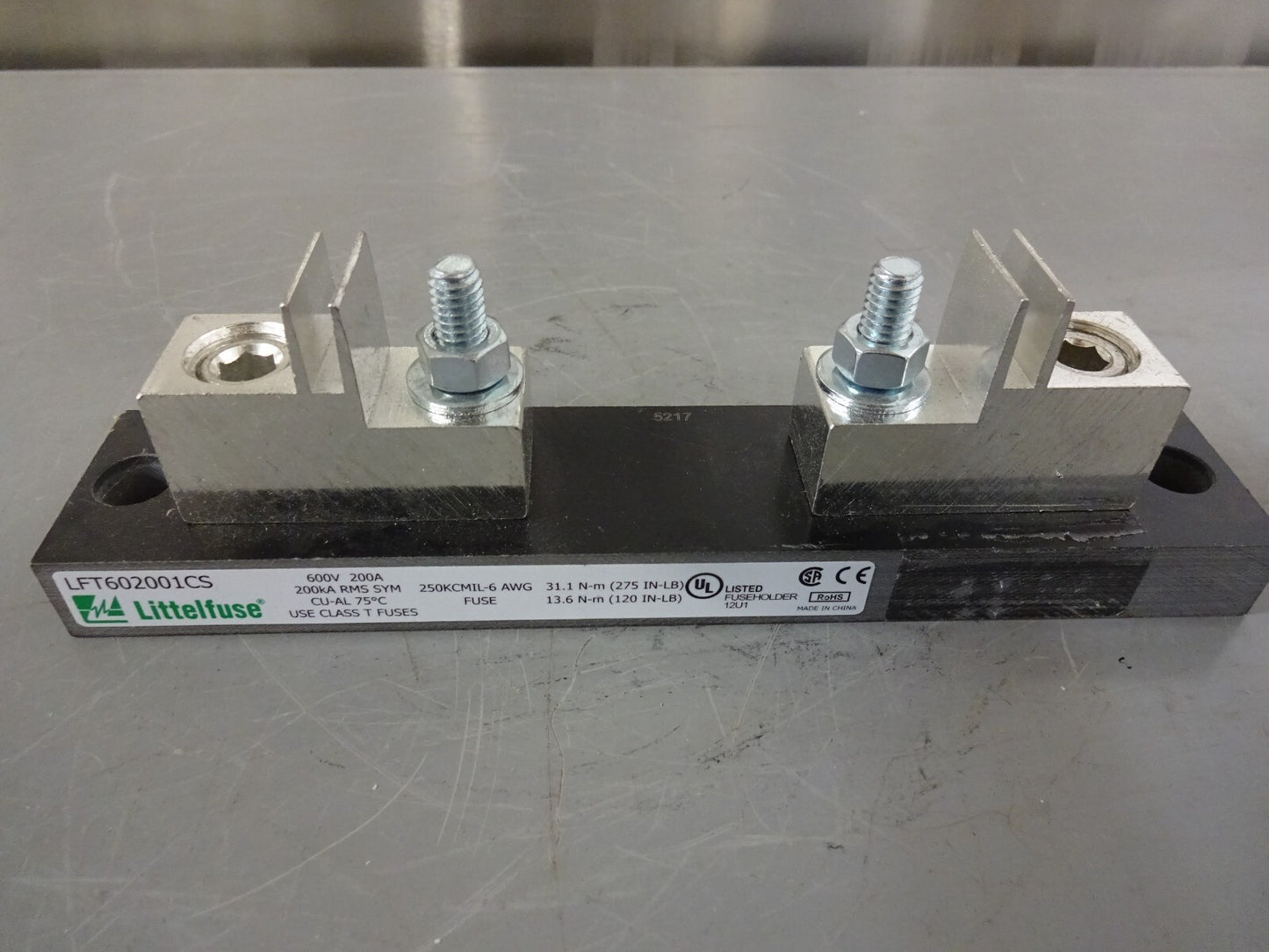 LITTELFUSE LFT602001CS / 600V 200A USES CLASS T FUSES / NEW