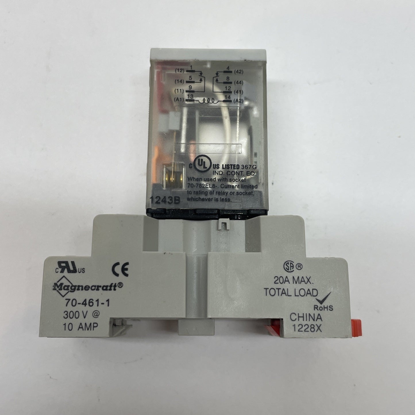 SCHNEIDER MAGNECRAFT 10A 120V COIL RELAY 782XBX2M4L-120A