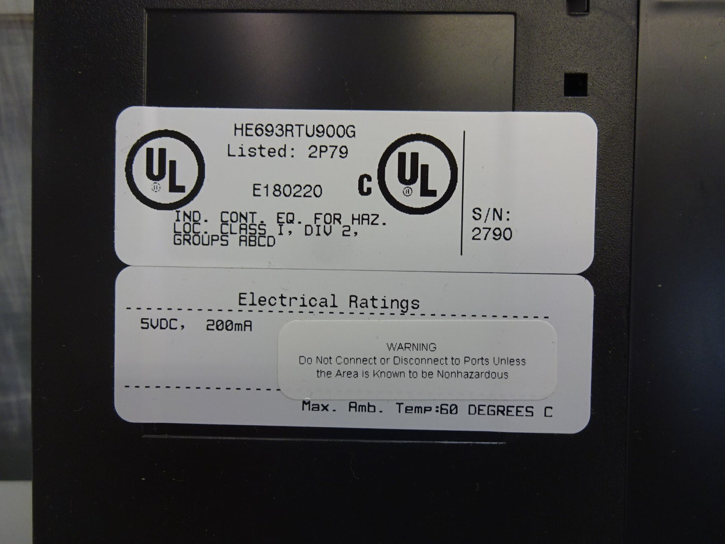 GE FANUC HE693RTU900G / HE693RTU900 INTERFACE MODULE
