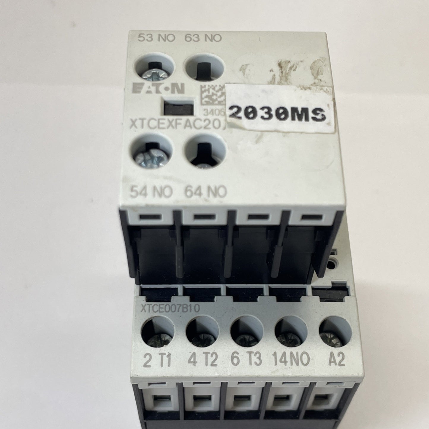 Eaton XTCE007B10 Contactor with XTCEXFAC20 Auxillary Contact