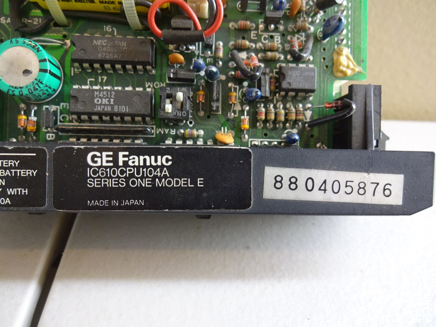 GE FANUC IC610CPU104A / SERIES ONE / MODEL E / CPU WITH 1K MEMORY MODULE / NEW