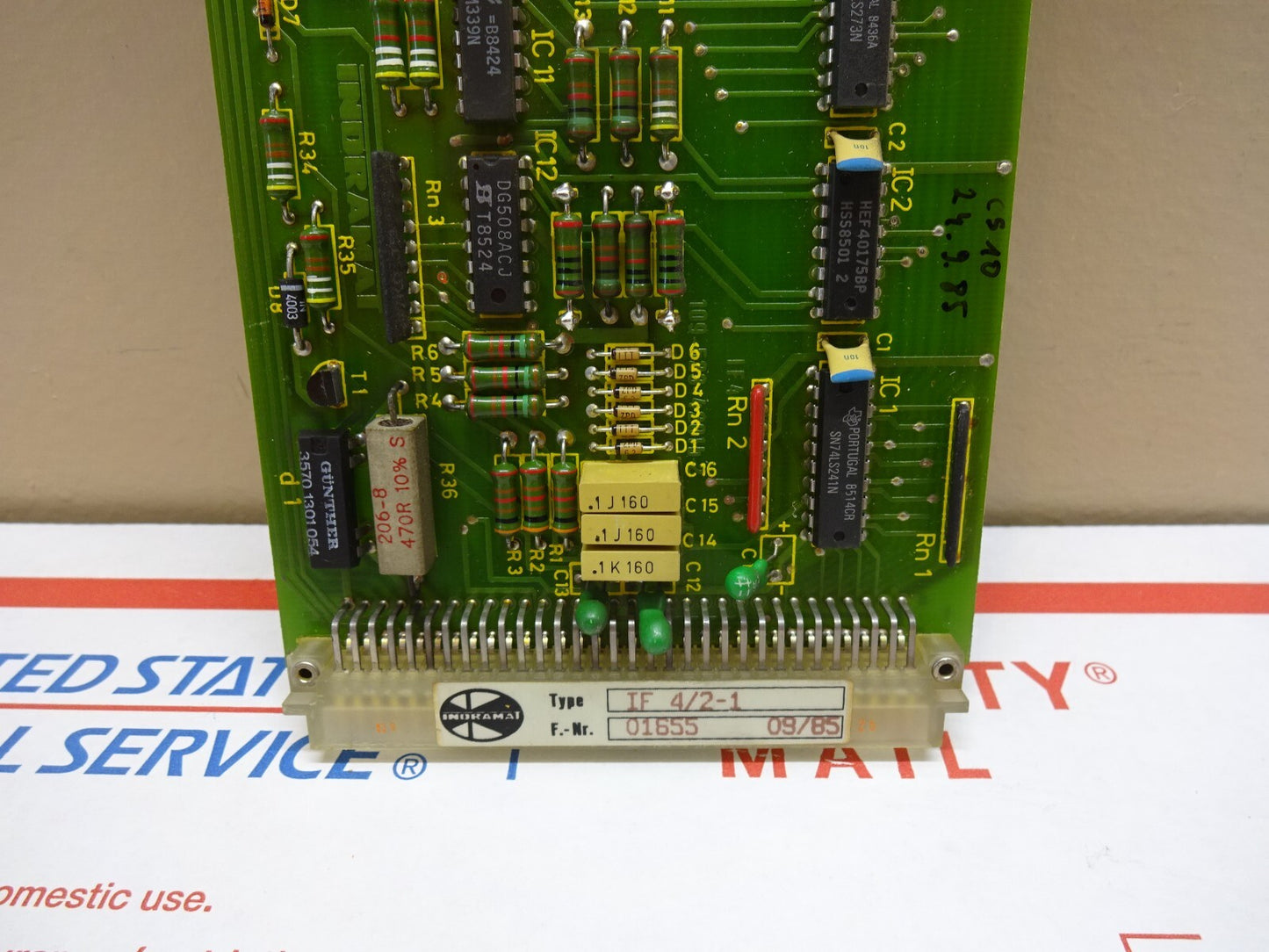 INDRAMAT IF 4/2-1 / 01655 / 09/85 / PCB BOARD