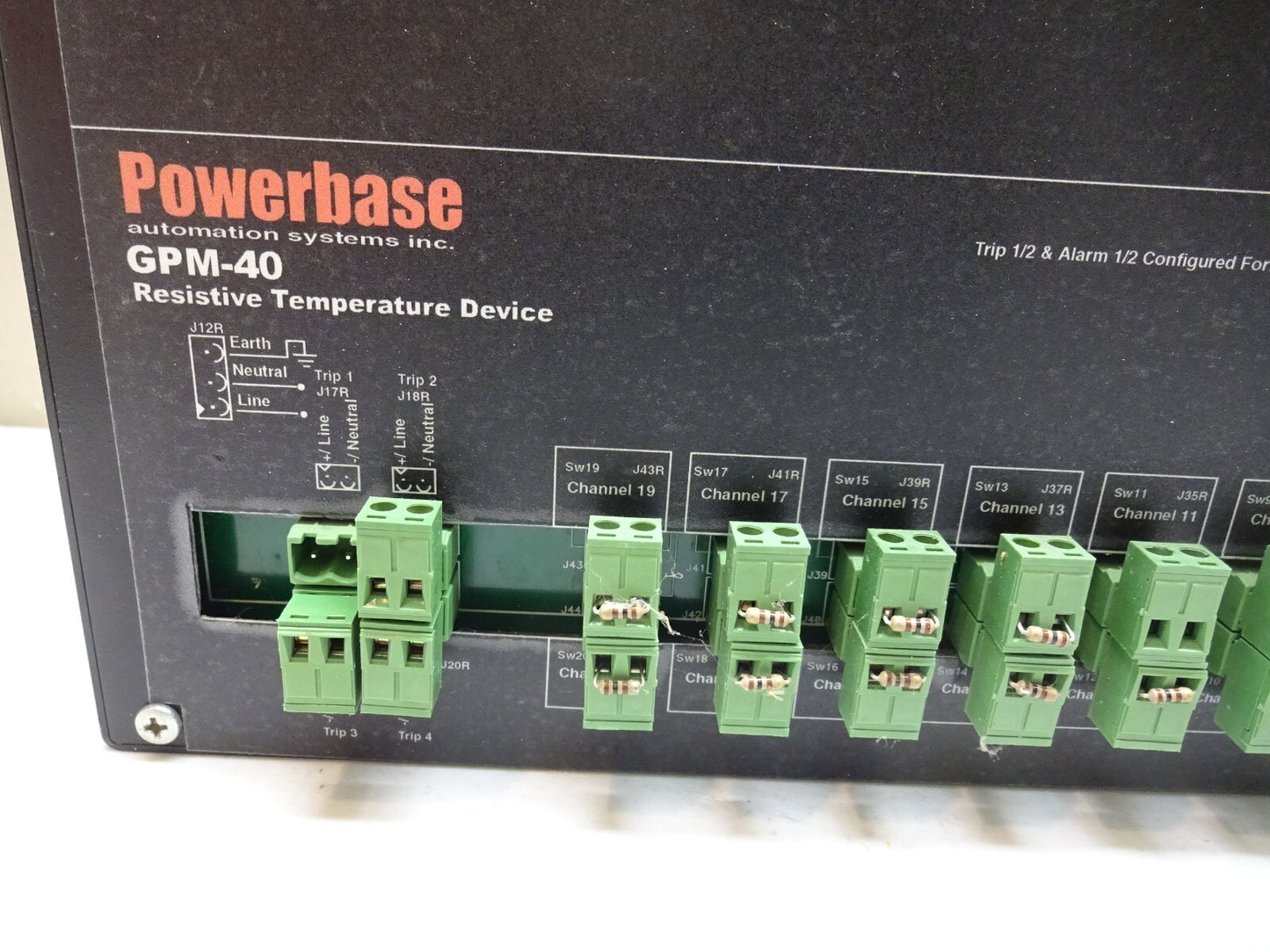 POWERBASE GPM-40 / GENERATOR PROTECTION MODULE / RESISTIVE TEMPERATURE DEVICE