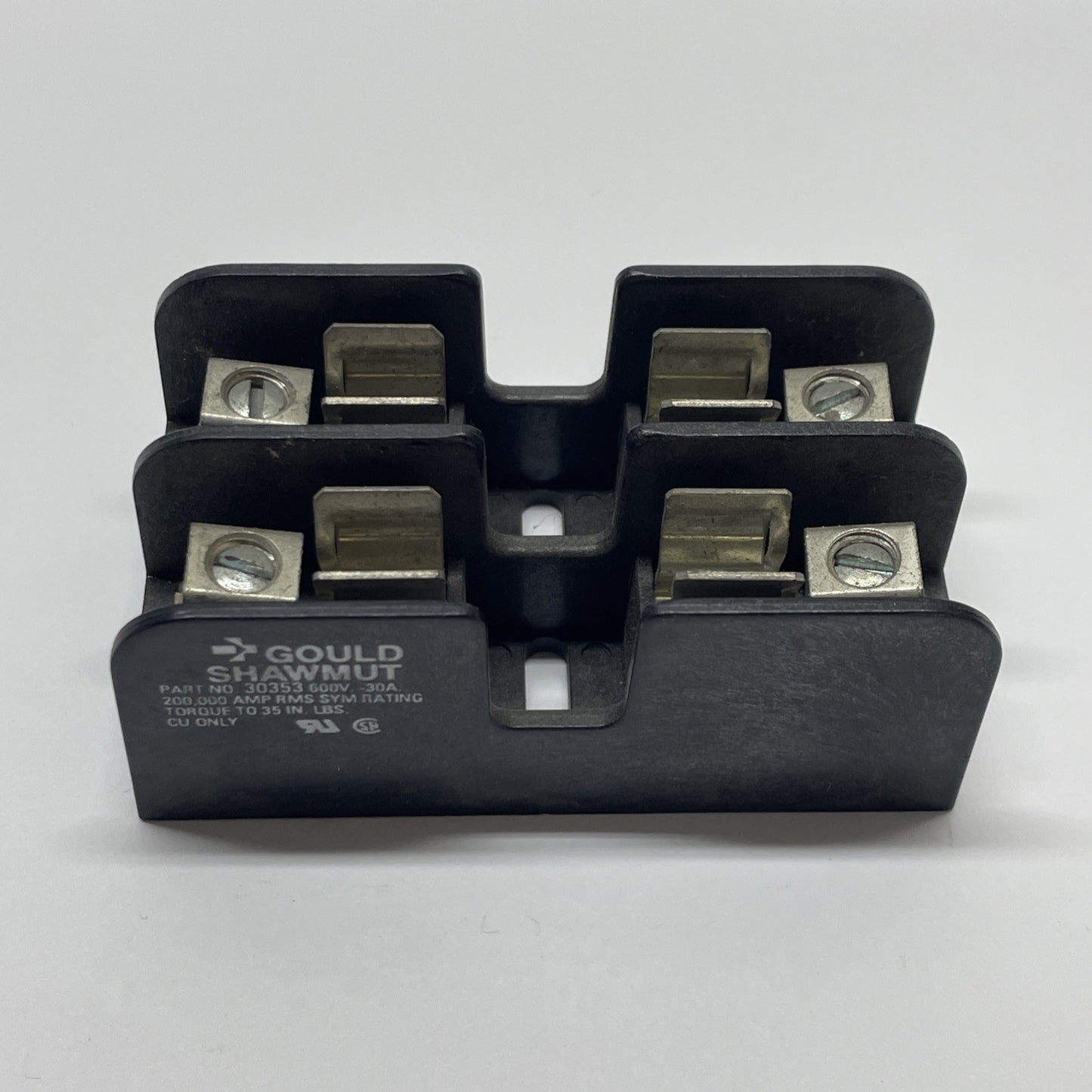 Gould Shawmut 30353 600V 30A 2-Pole Fuse Holder
