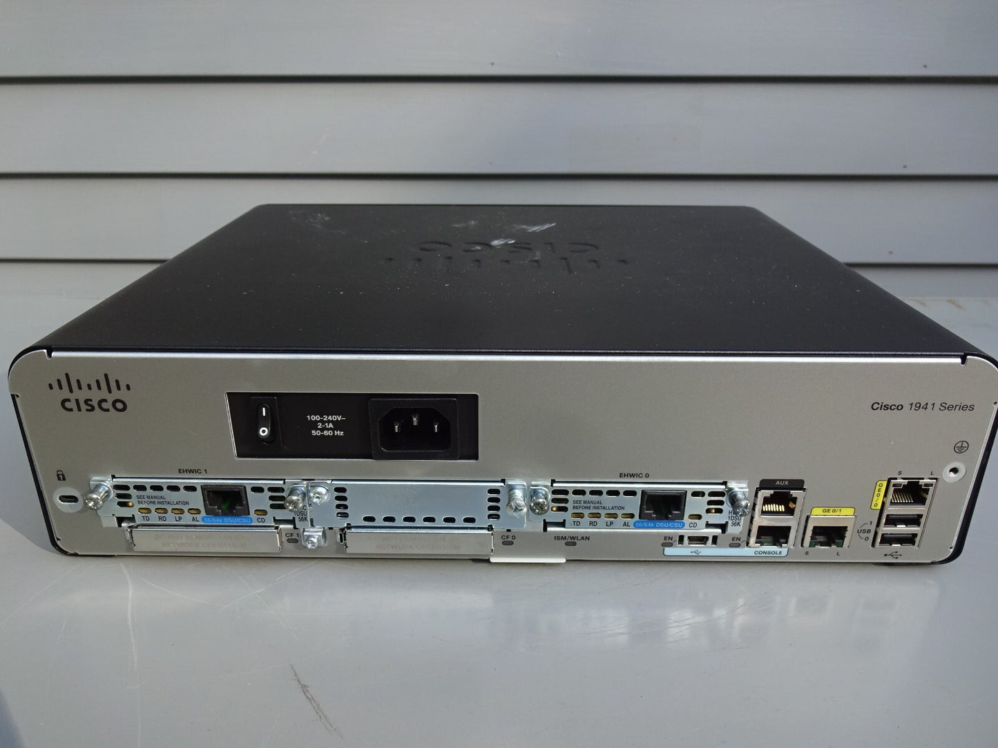 CISCO CISCO1941/K9 INTEGRATED WIRED ROUTER 2 GB ETHERNET PORTS 256MB FLASH / BOX
