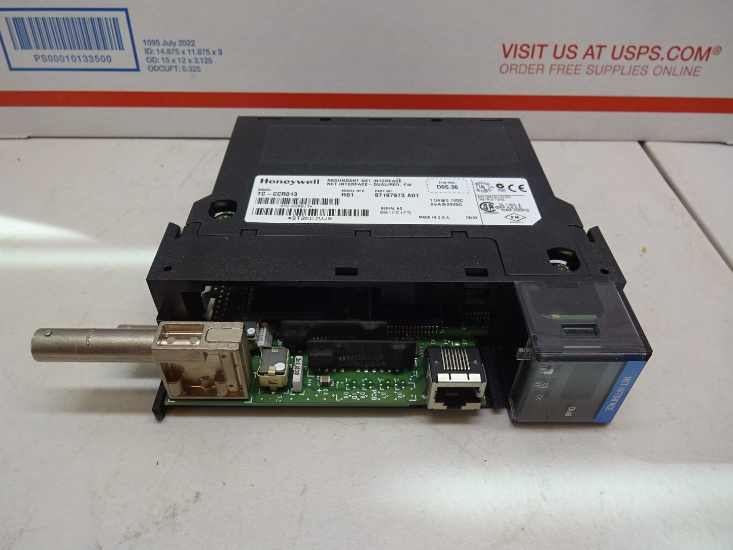 HONEYWELL TC-CCR013 / H01 / DUAL REDUNDANT NET INTERFACE MODULE