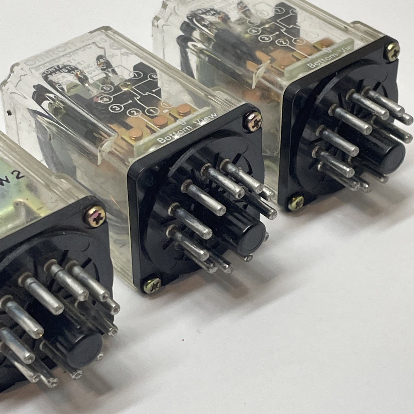 (LOT OF 3) OMRON MK3EP-UA-DC110 Plug-in General Purpose Relay 110 VDC 10 A