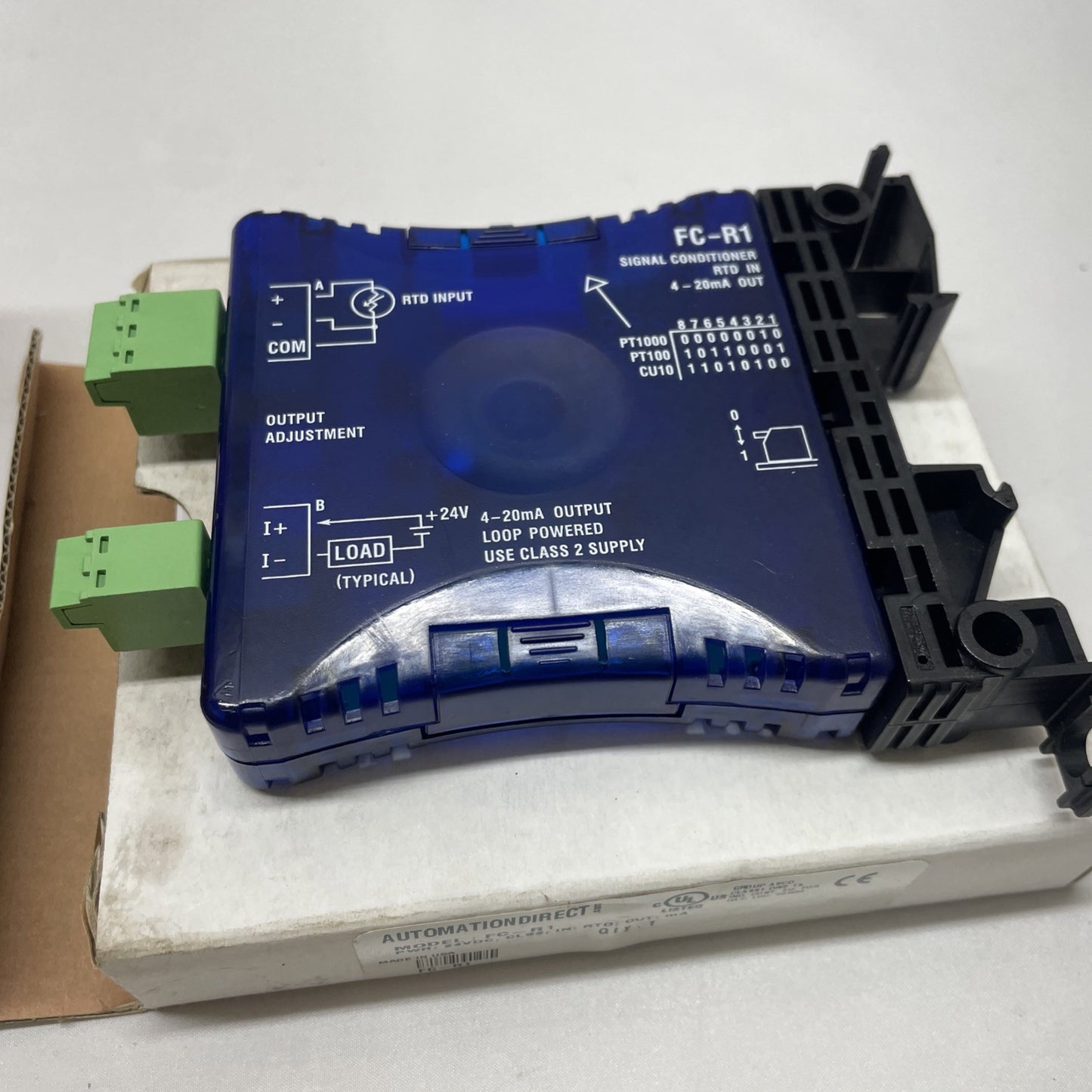 Automation Direct FC-R1 Signal Conditioner RTD Input Loop Powered w/ Connectors