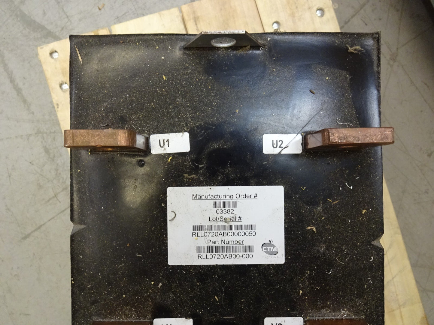 CTM MAGNETICS RLL0720AB00-000 LIQUID COOLED INDUCTOR 3% IMPEDANCE 720AMP 33MH