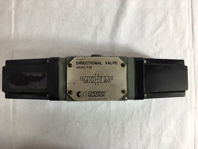CINCINNATI MILACRON DIRCETIONAL VALVE 310499-F3E COIL 115-60VAC