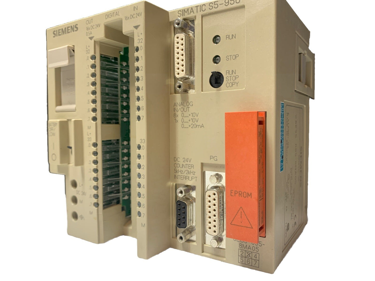 NEW SIEMENS 6ES5095-8MA05 6ES5 095-8MA05 PROGRAMMABLE CONTROLLER
