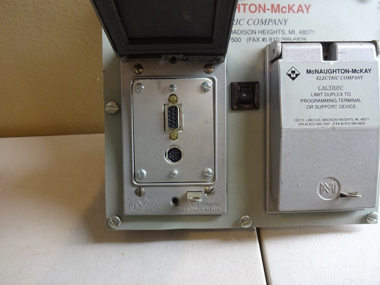 MCNAUGHTON-MCKAY MCMC-CP-DH+ DATA HIGHWAY CONVENIENCE PORT LIMIT DUPLEX