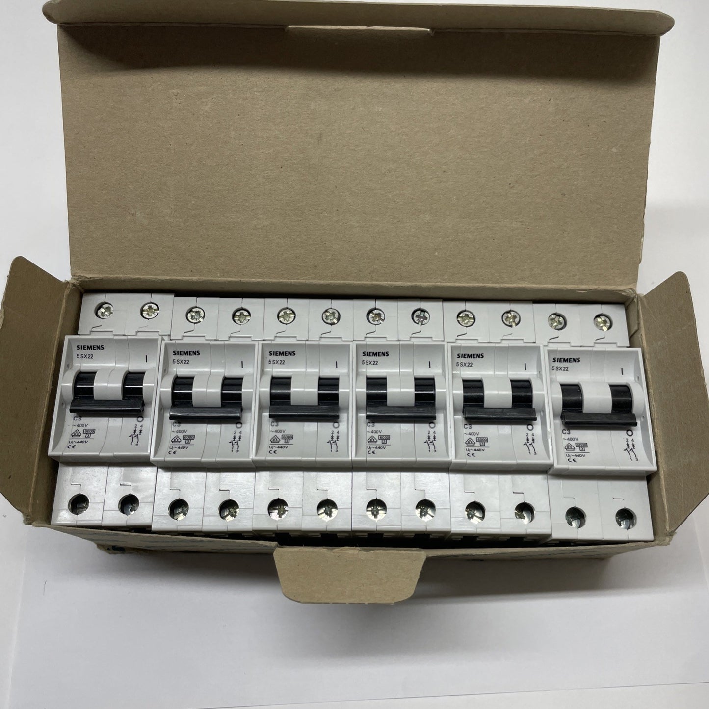 Siemens 5SX2 203-7 / 5SX2203-7 2-Pole Miniature Circuit Breaker 3A 400V C3