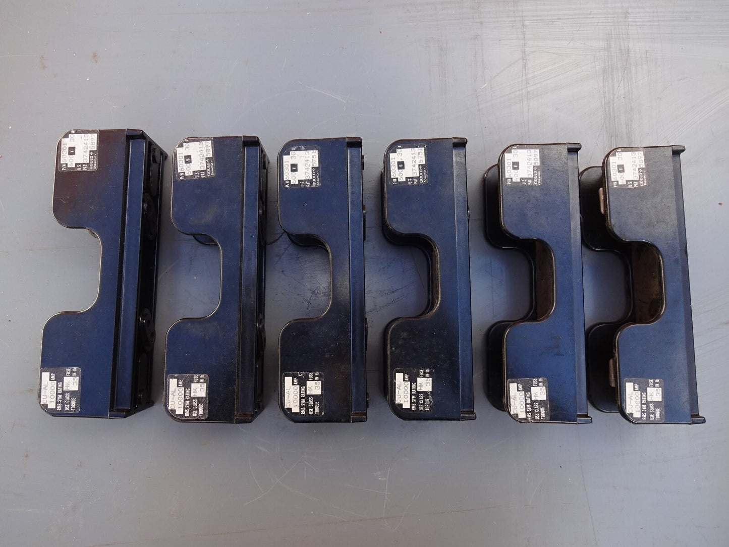 GOULD SHAWMUT 60301 FUSE HOLDERS 1 POLE 600V / 30A / LOT OF 6