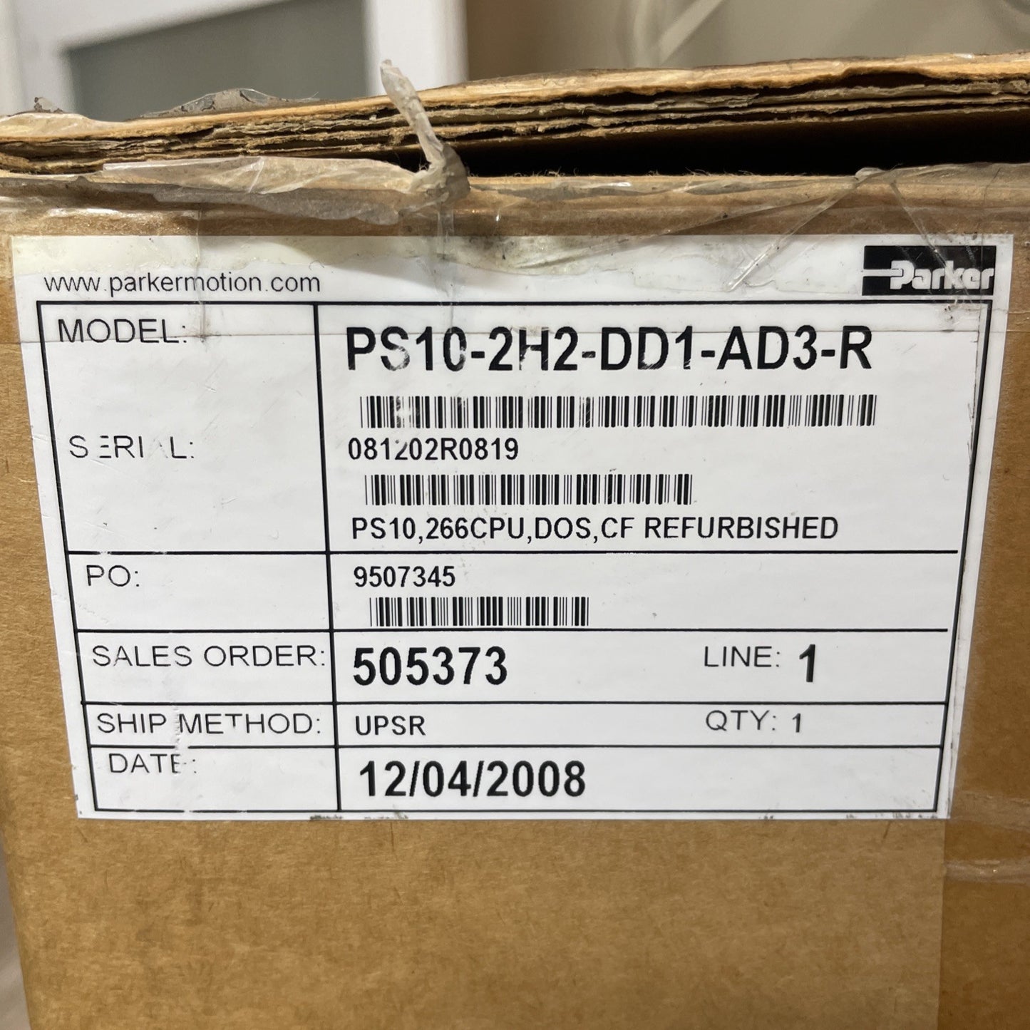 Parker CTC PS10-2H2-DD1-AD3 10.4″ Color TFT Touchscreen HMI 24 VDC *TESTED*