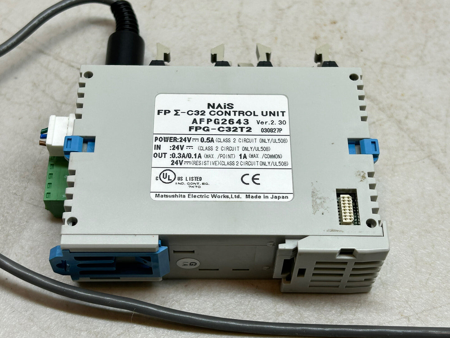 NAIS AFPG2643 FPG-C32T2 / FPΣ-C32 CONTROL UNIT 24V 0.5A / USED AS SAMPLE UNIT