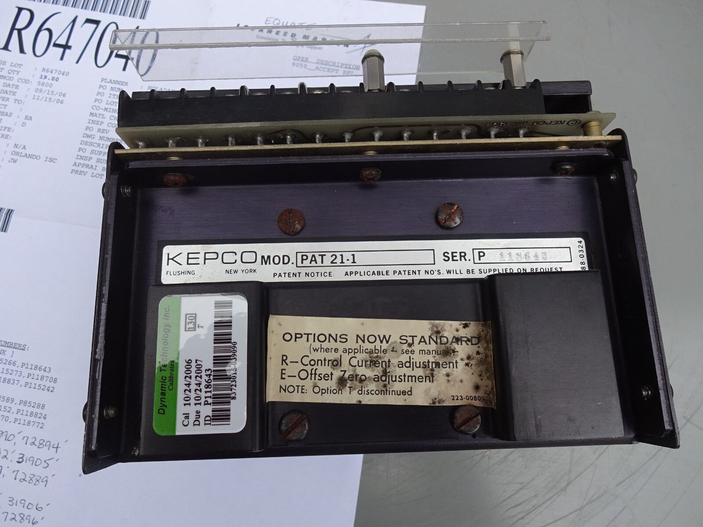 KEPCO PAT 21-1 / POWER SUPPLY SERIES P / REPAIRED