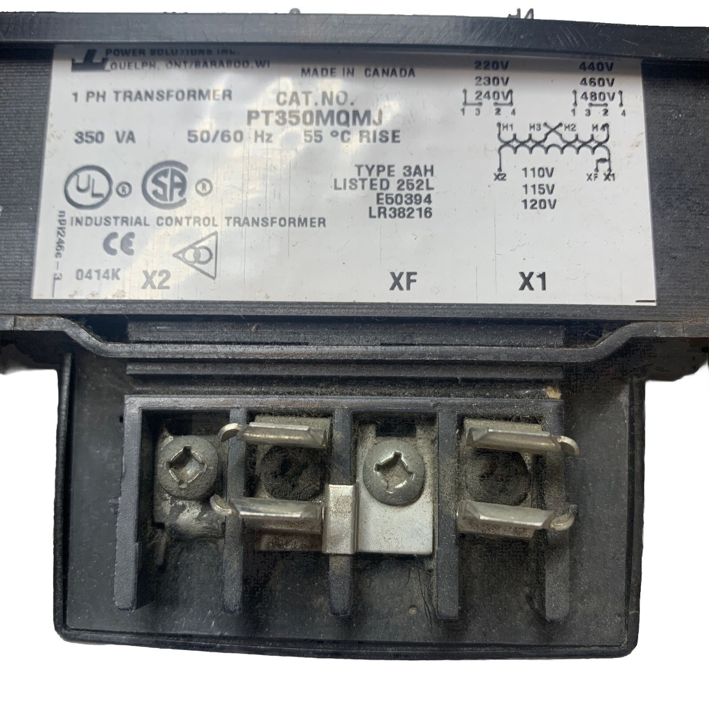 HAMMOND POWER SOLUTIONS PT350MQMJ TRANSFORMER 350VA 240/480VAC NEW!