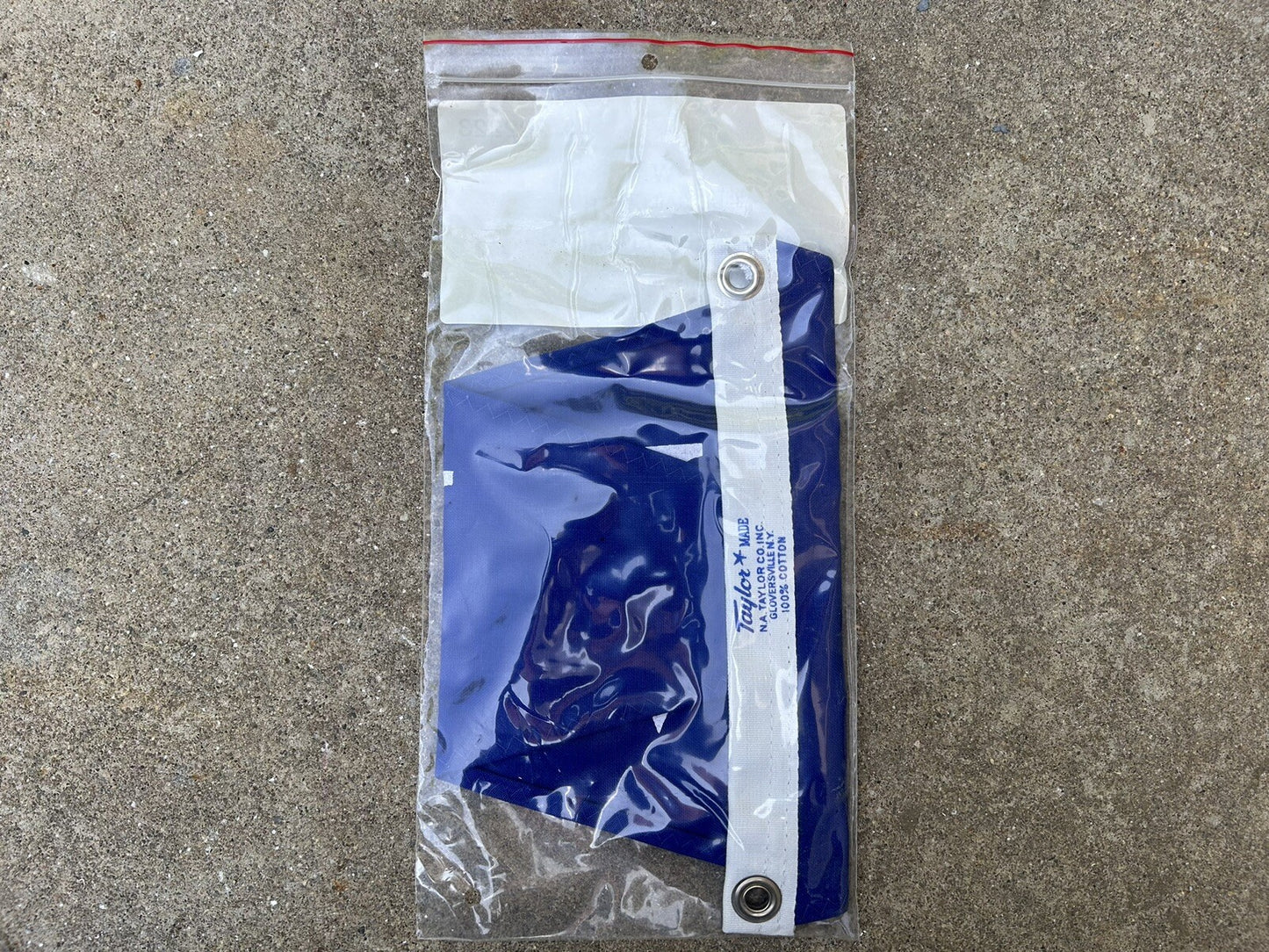 TAYLOR MADE 222223 W OWNER PENNANT 10" X 16" BLUE SAILCLOTH MARINE FLAG / NEW