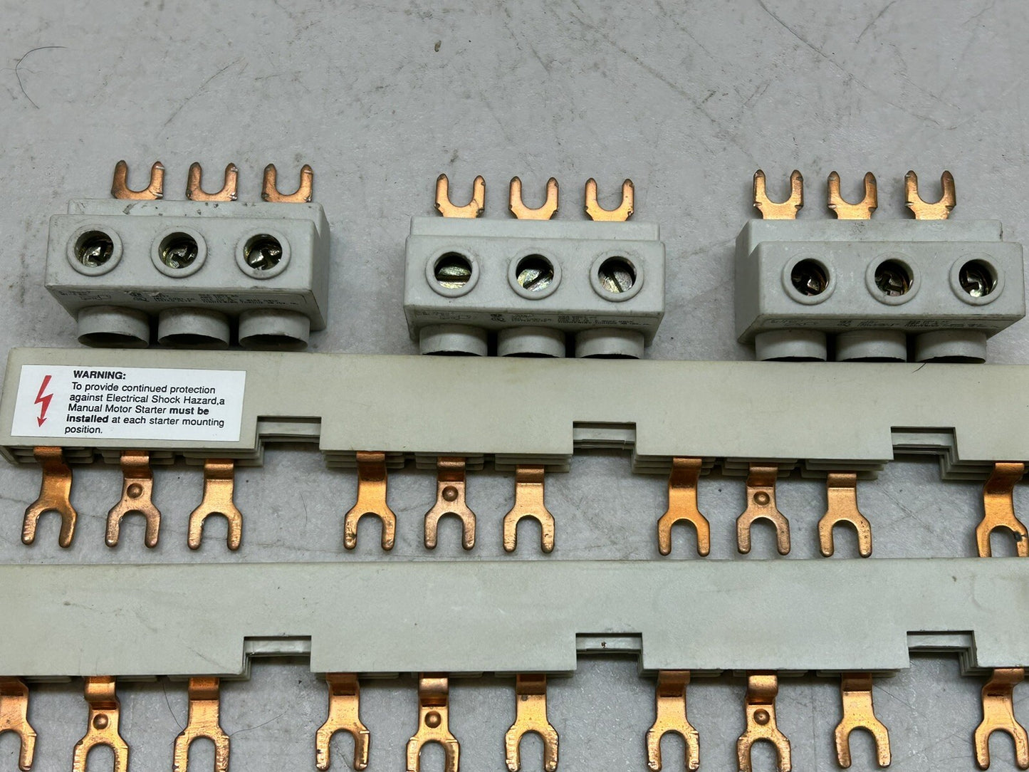 COMMONING LINKS / 3 PHASE / 4 DEVICES / WITH LINK FEEDER TERMINALS / LOT OF 6