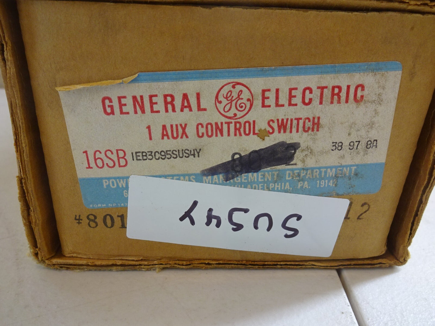 GE 16SB1EB3C95SUS4Y / 1EB3C95SUS4Y / SWITCH CAM 5 STAGE 3 POS / NEW
