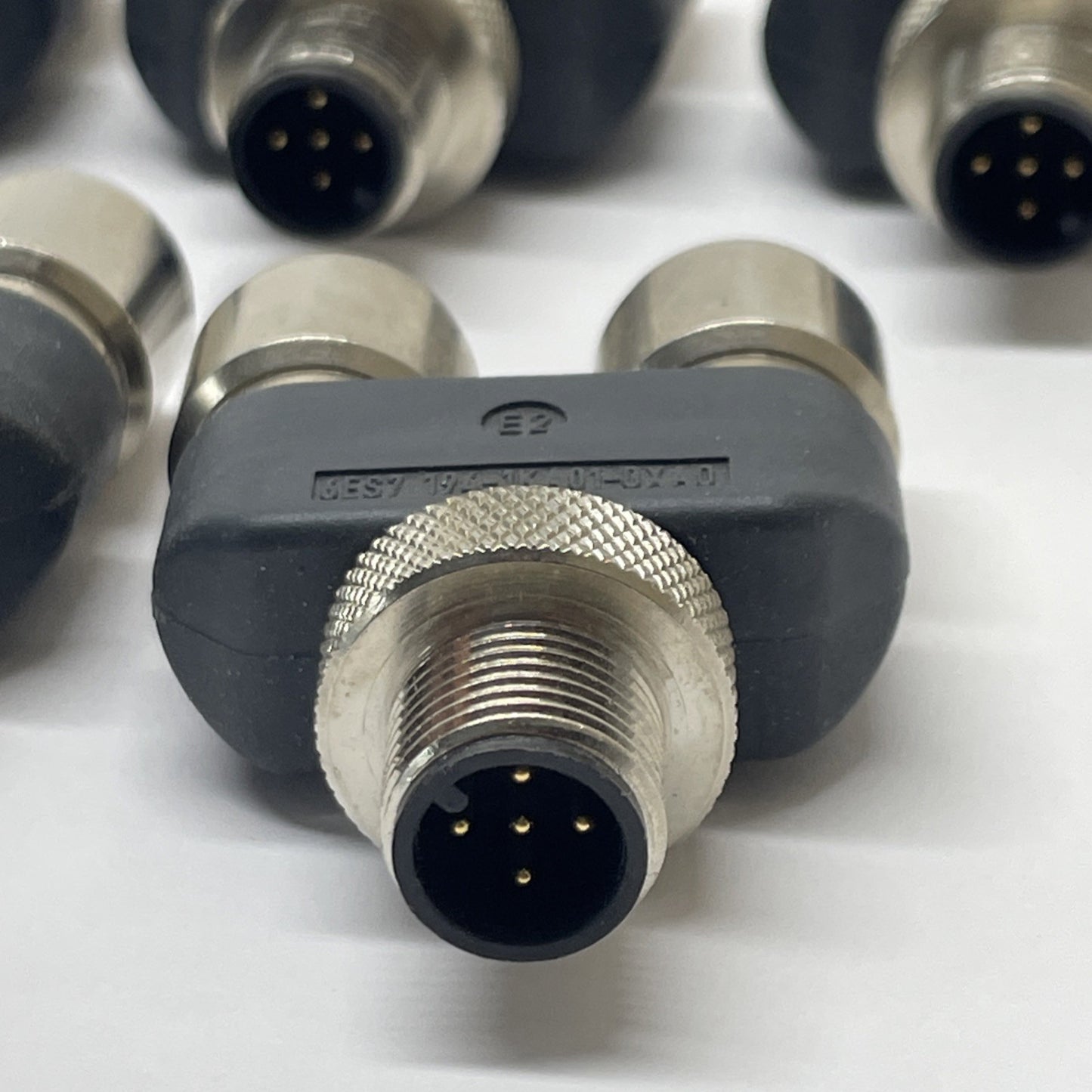 (LOT OF 5) Siemens 6ES7 194-1KA01-0XA0 Y-Connector 5-pole M12 ET 200