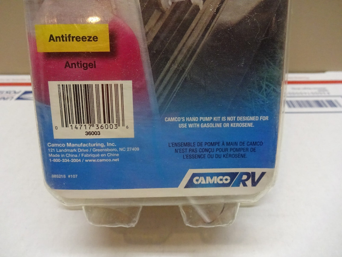 CAMCO RV 36003 / ANTIFREEZE HAND PUMP KIT / NEW