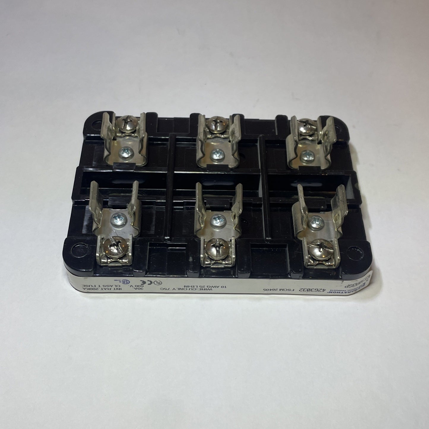 MARATHON FSCM 26405 6T30A3SP 4263032 FUSE HOLDER 30A 600 VAC