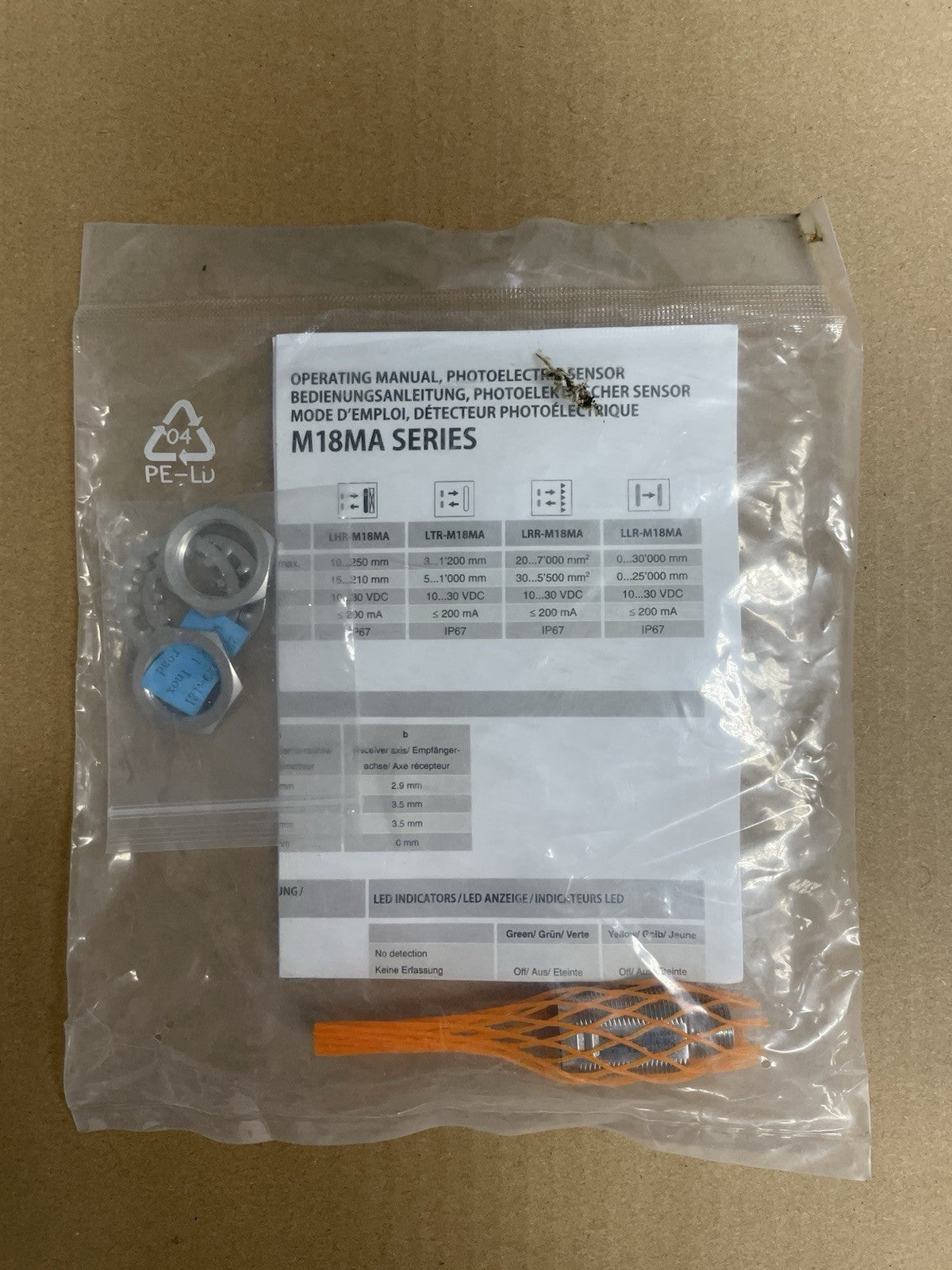 CONTRINEX Proximity Switch LRR-M18PA-NMS-404 Sensor BRAND NEW