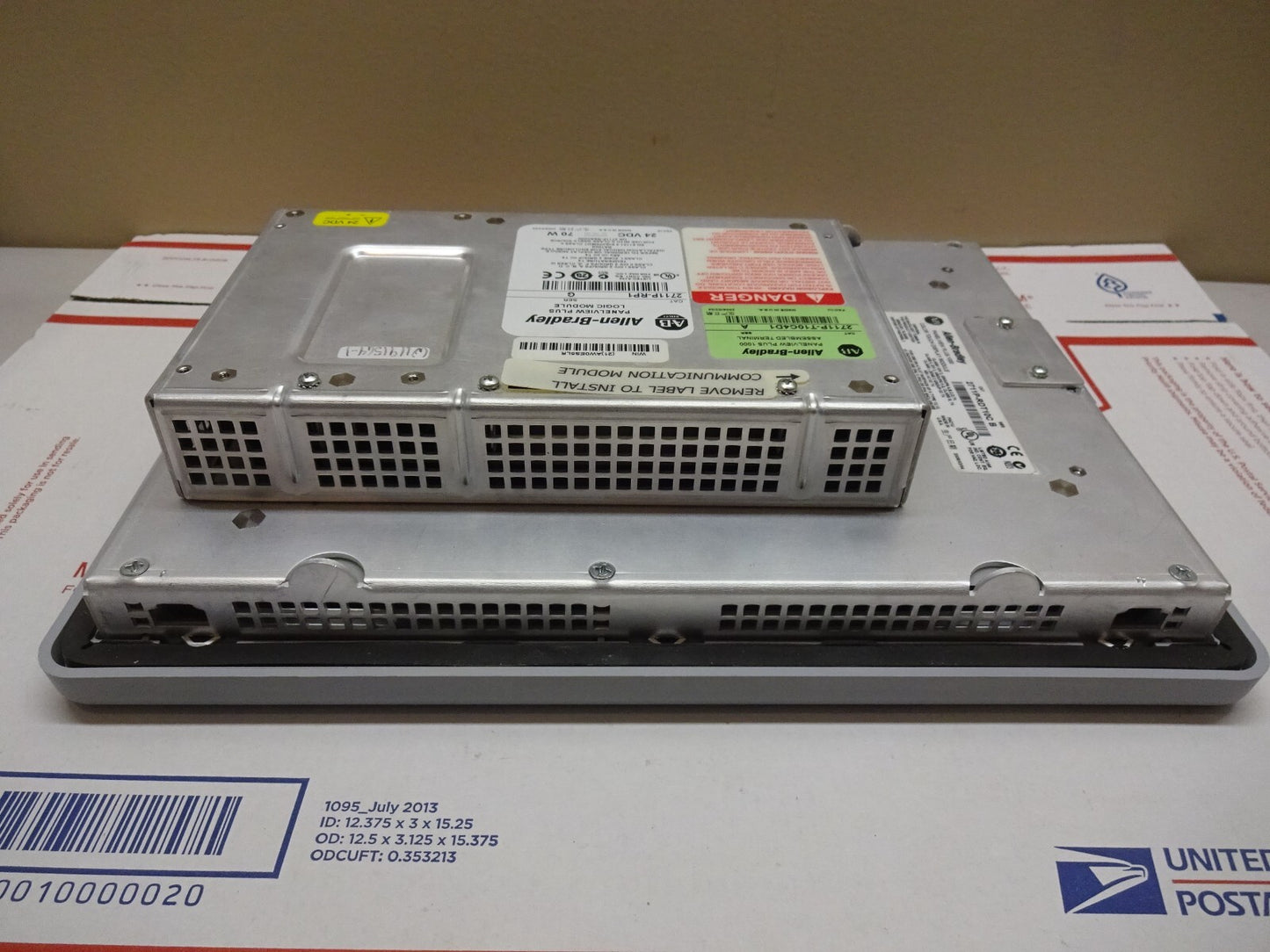 ALLEN BRADLEY 2711P-T10C4D1 PANELVIEW 1000 PLUS 2711P-RDT10C 2711P-RP1 / TESTED