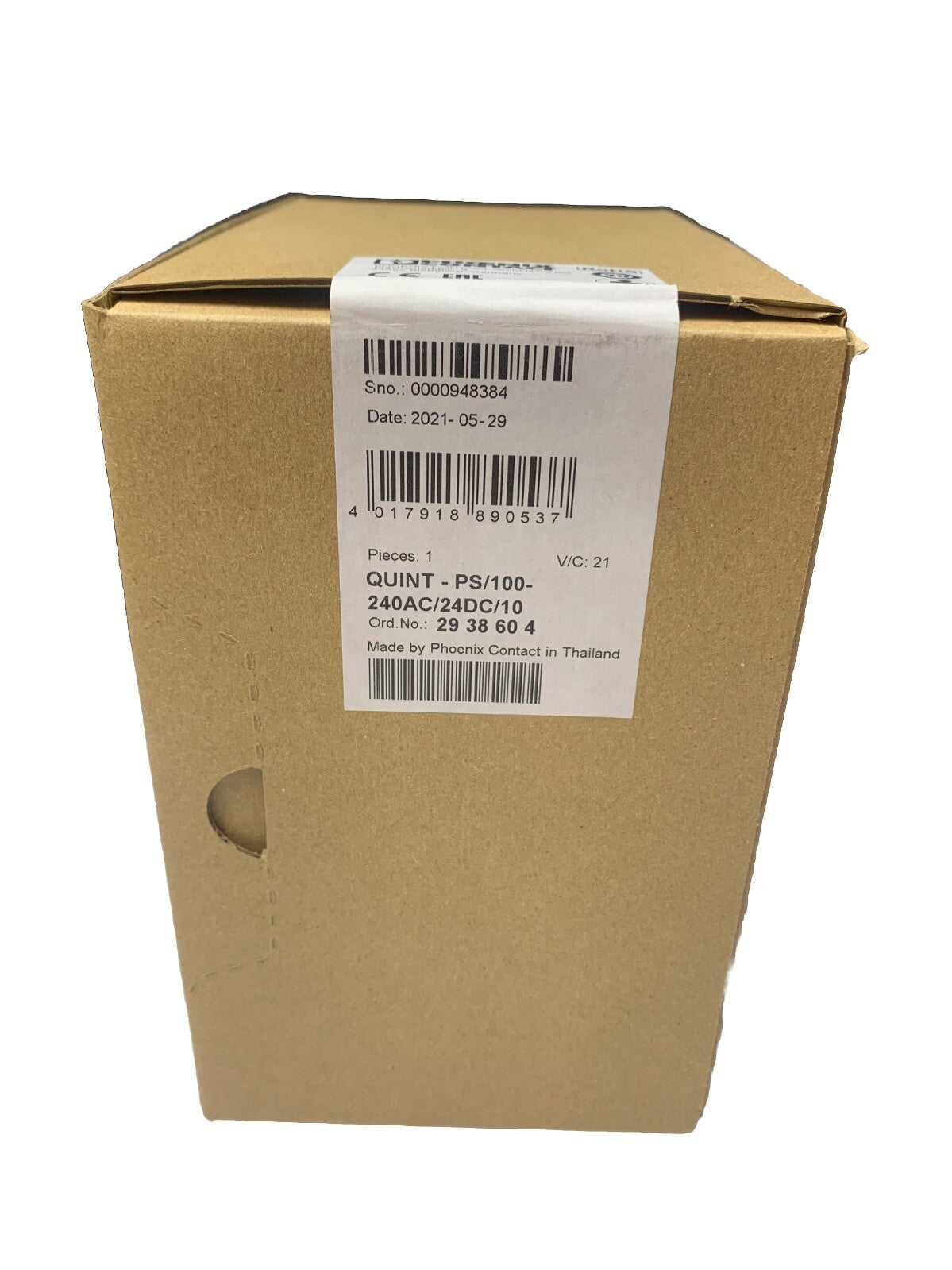 PHOENIX CONTACT QUINT-PS-100-240AC/24DC/10 2938604