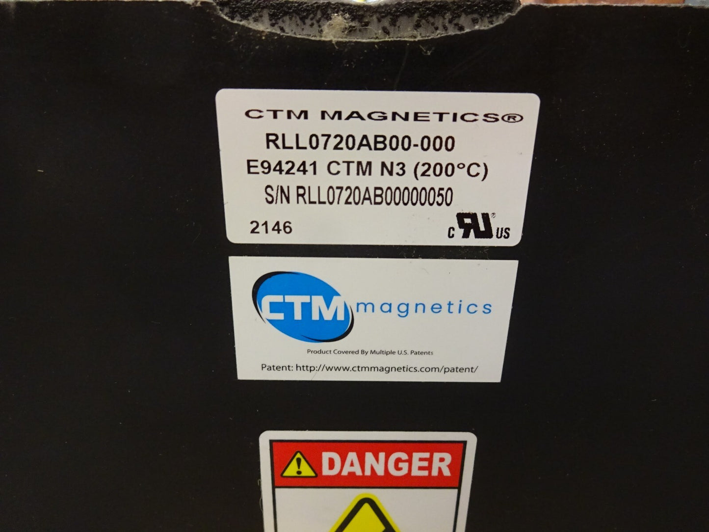 CTM MAGNETICS RLL0720AB00-000 LIQUID COOLED INDUCTOR 3% IMPEDANCE 720AMP 33MH
