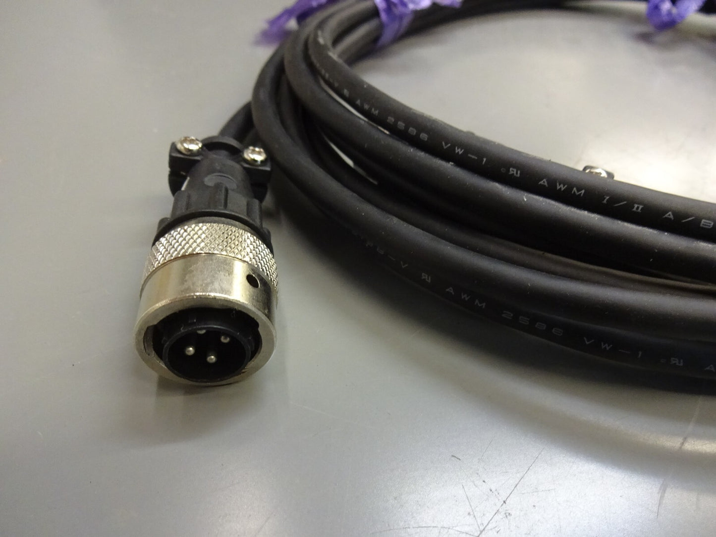 NISSEI HIFLON E56198-V AWM 2568 VW-1105C 600V 4 PIN AND 11 PIN CABLE / LOT OF 2
