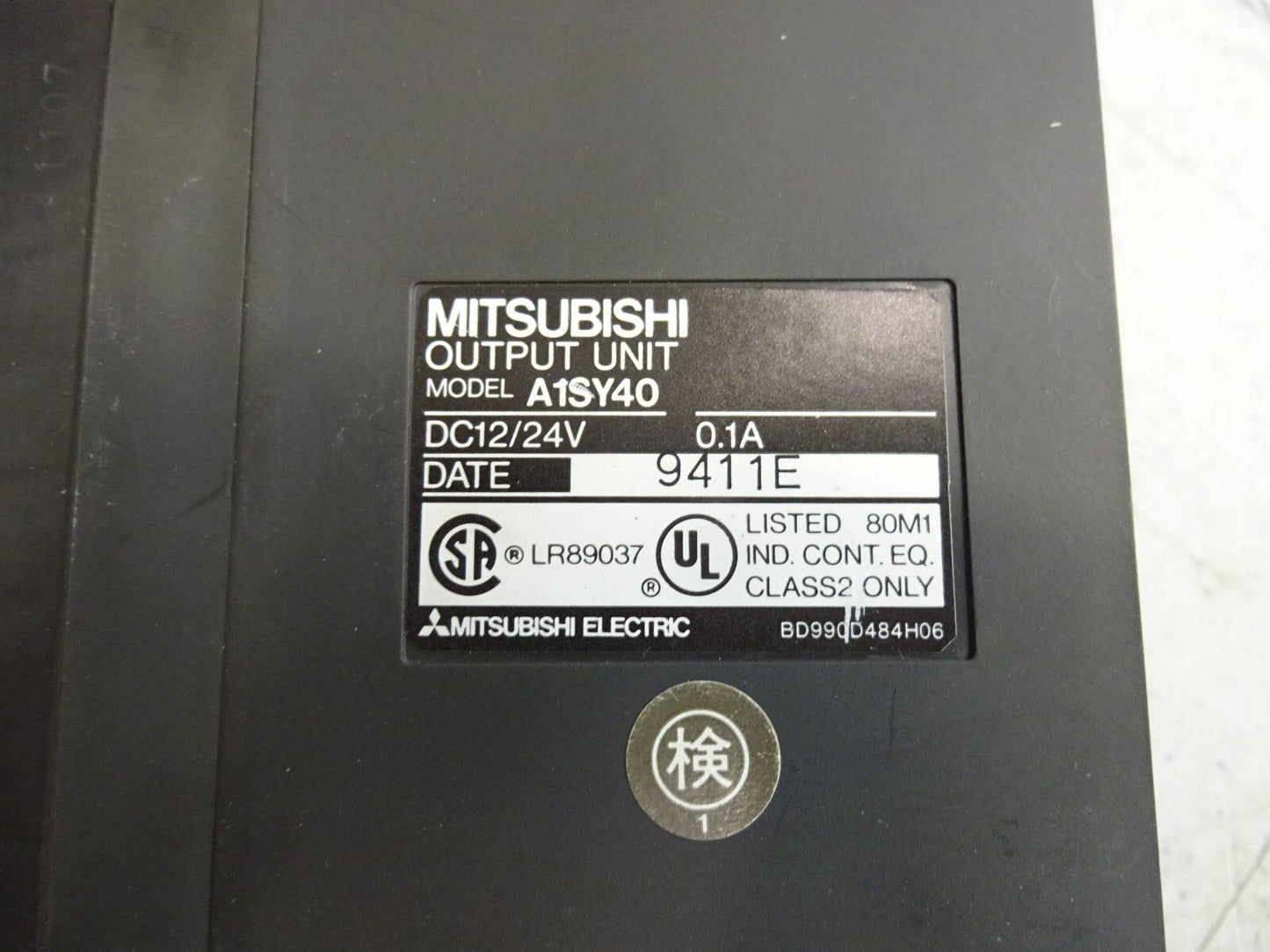 MITSUBISHI A1SY40 OUTPUT MODULE / DC12/24V / 0.1A