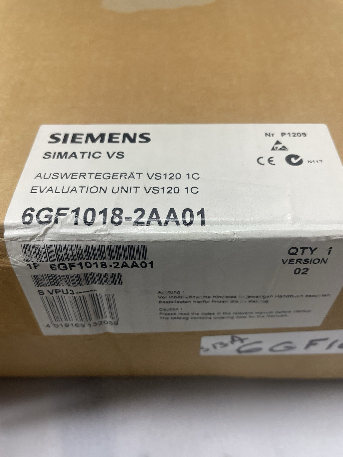 SIEMENS 6GF1018 2AA01 SIMATIC VS Evaluation Unit NEW, FREE SHIPPING