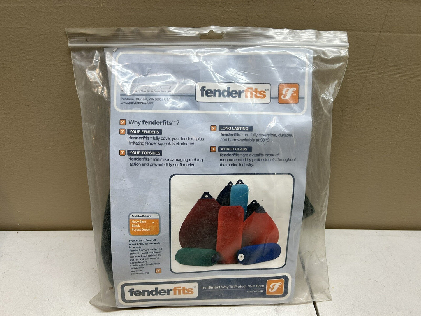 FENDERFITS FITS-F-1/G-4 / FENDER COVER GREEN / POLYFORM / NEW