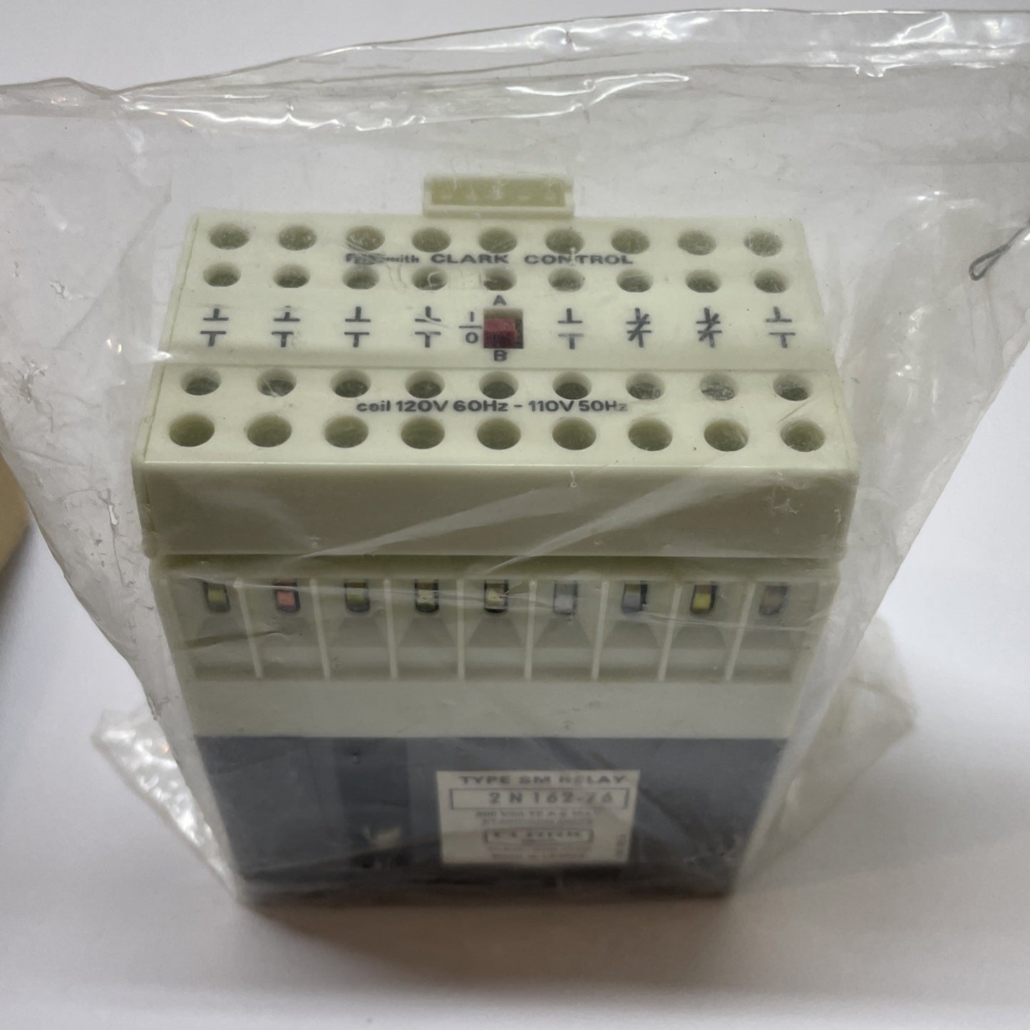 Clark 2N162-76 Type SM A-C Relay 120V Coil Industrial Control