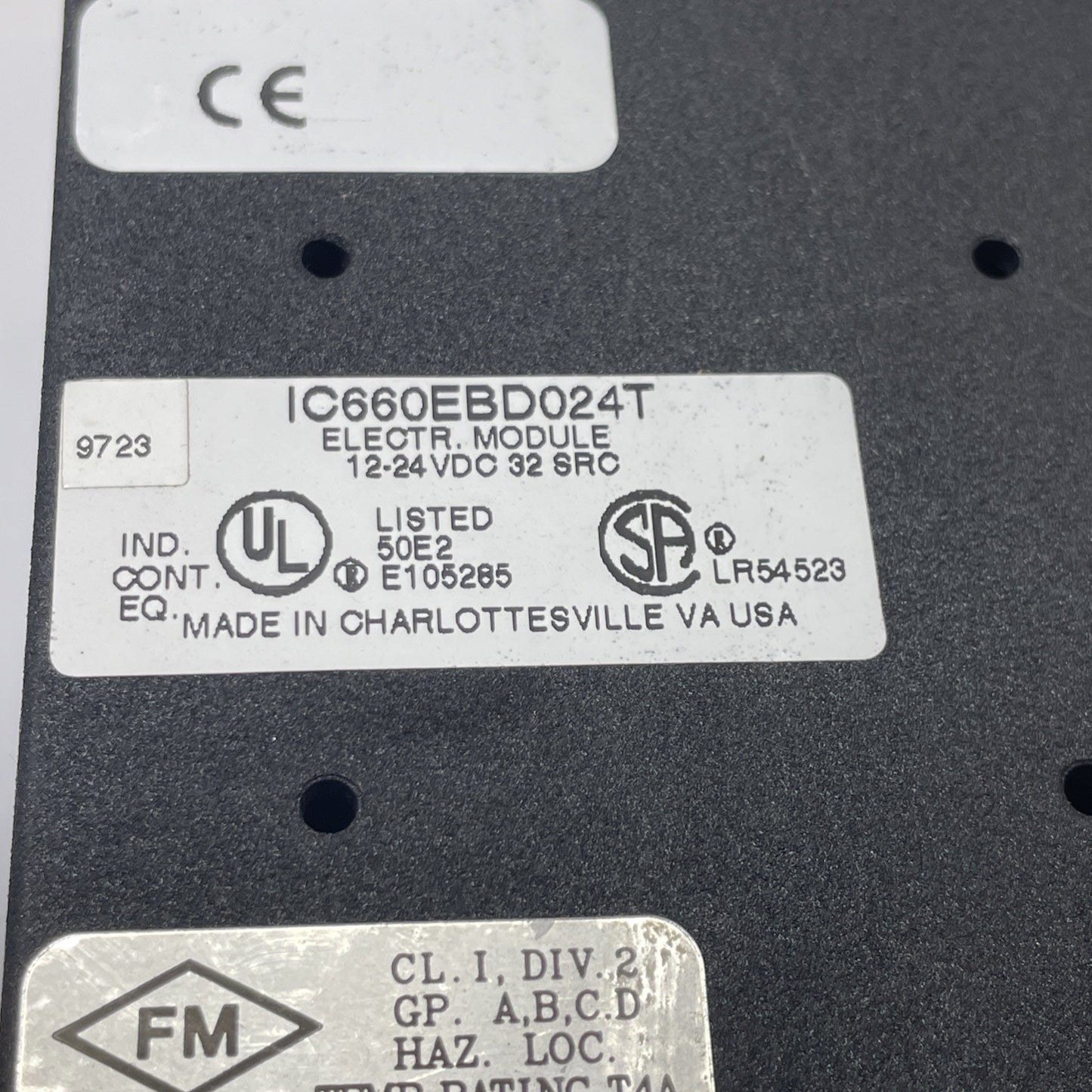 GE Fanuc IC660BBD024 I/O Block Assembly 32-Circuit 12-24 VDC (EBD024 + TBD024)