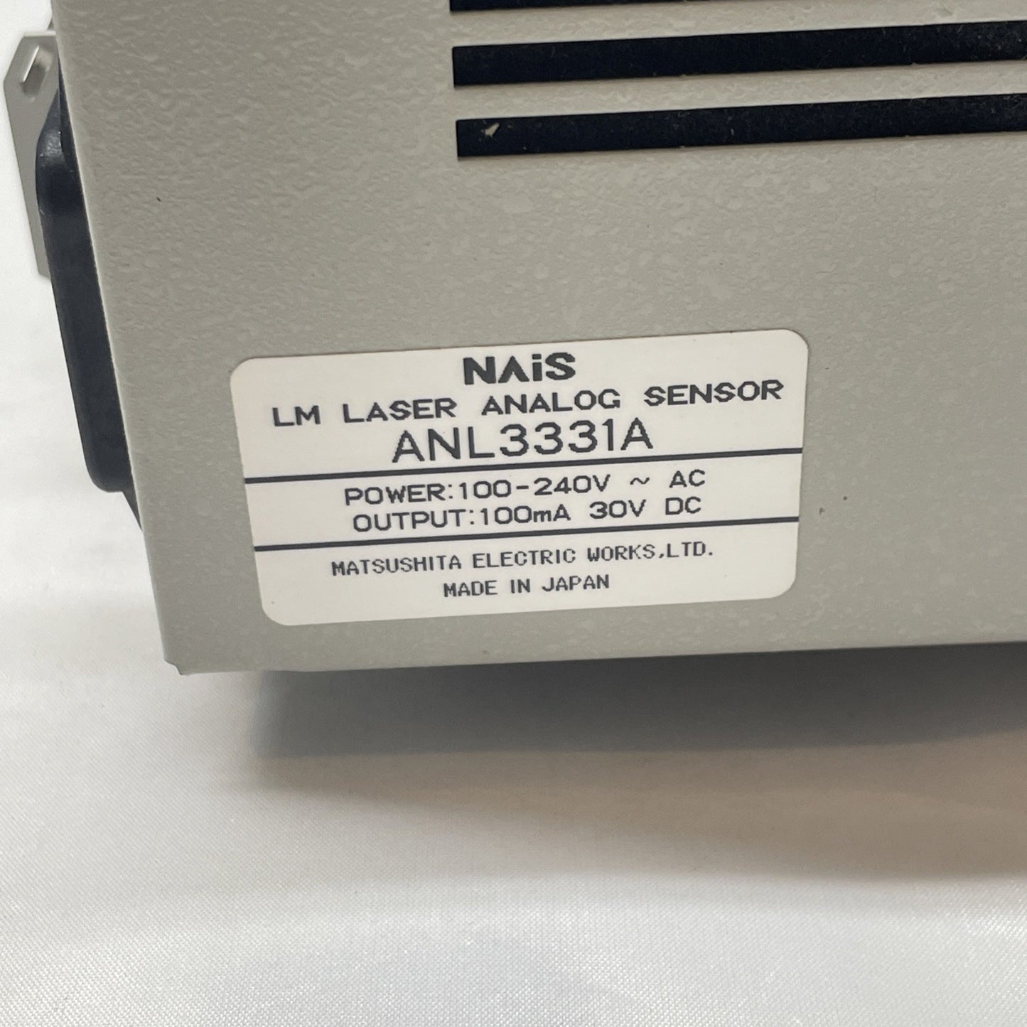 NAIS ANL3331A LM Laser ANALOG SENSOR