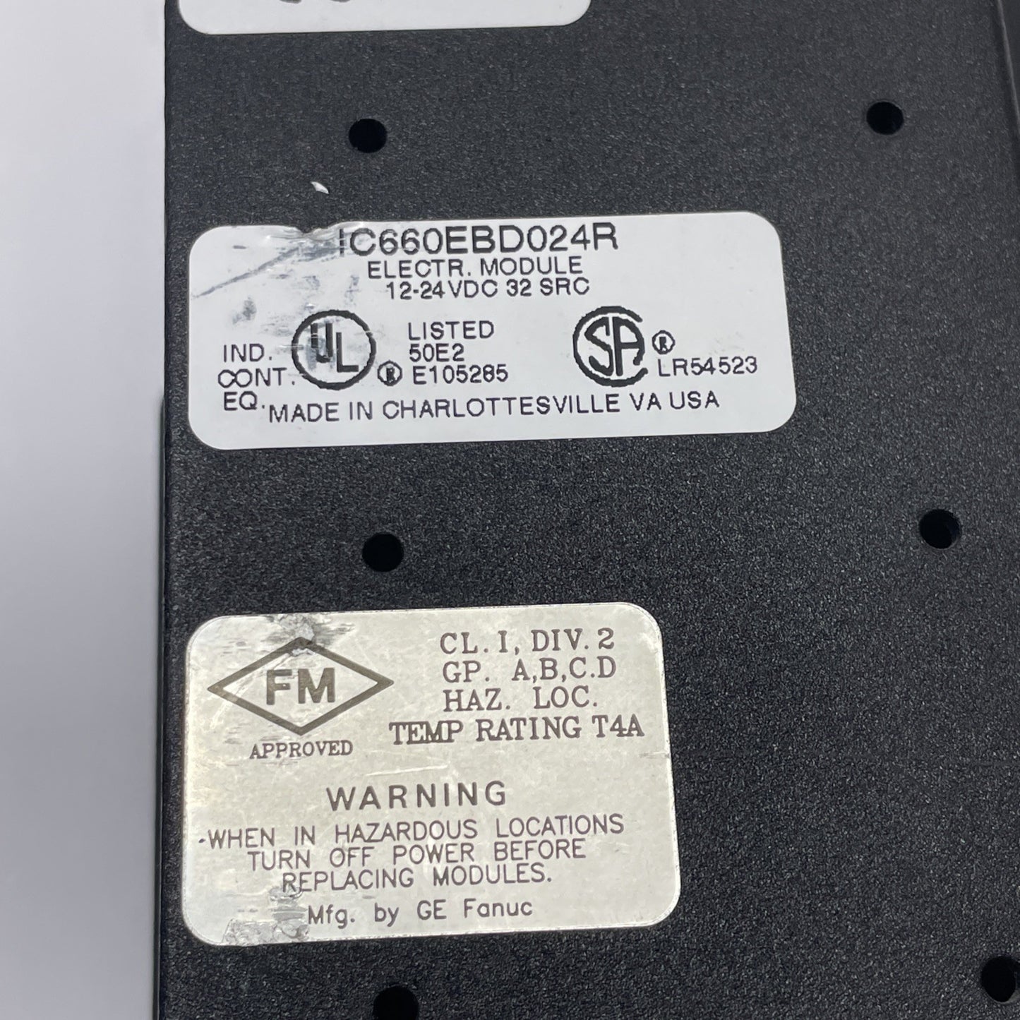 GE Fanuc IC660BBD024 I/O Block Assembly 32-Circuit 12-24VDC