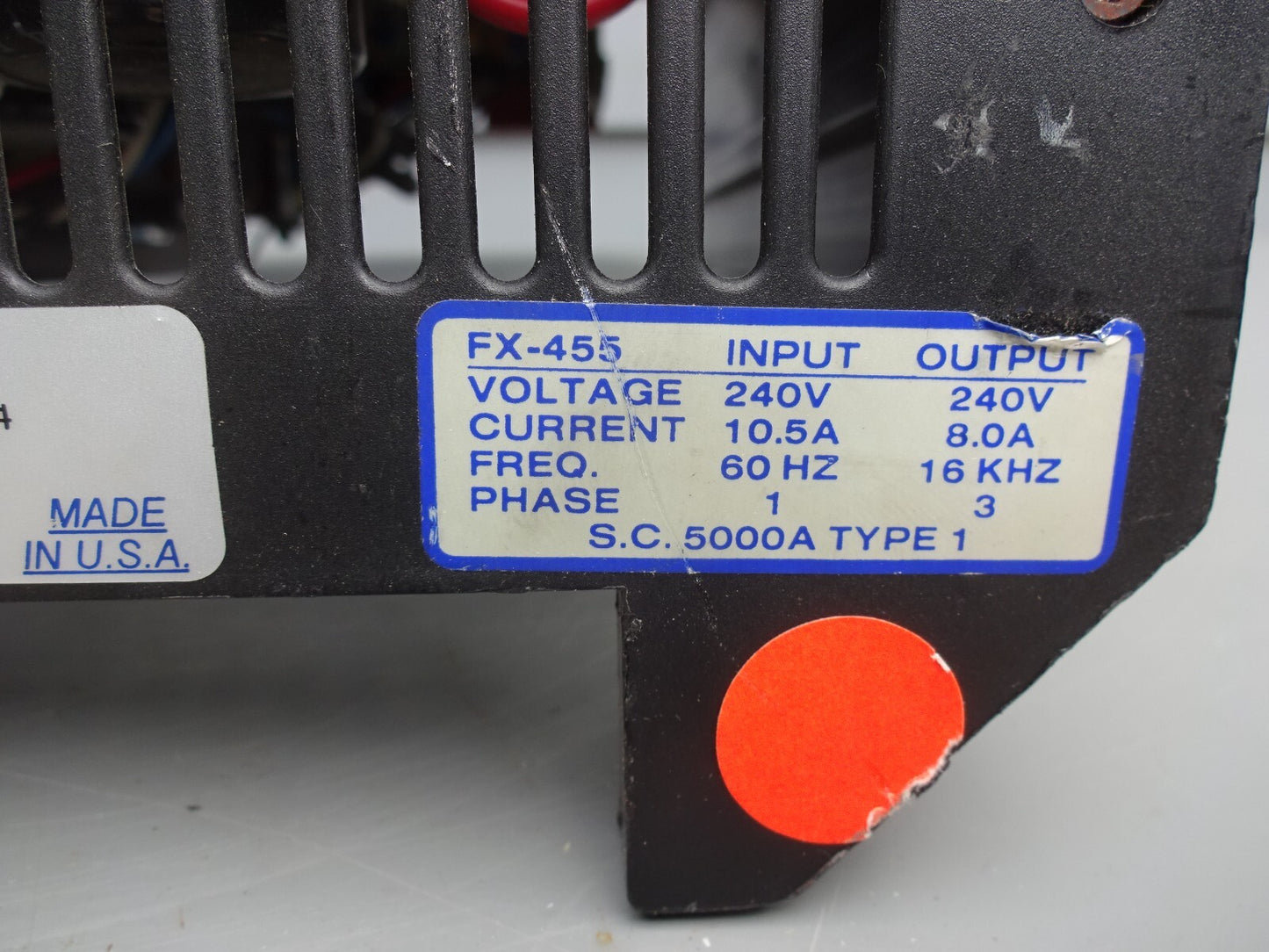 EMERSON FX-455 / 960134-01 / POSITIONING SERVO DRIVE / 200-440VAC / PARTS ONLY