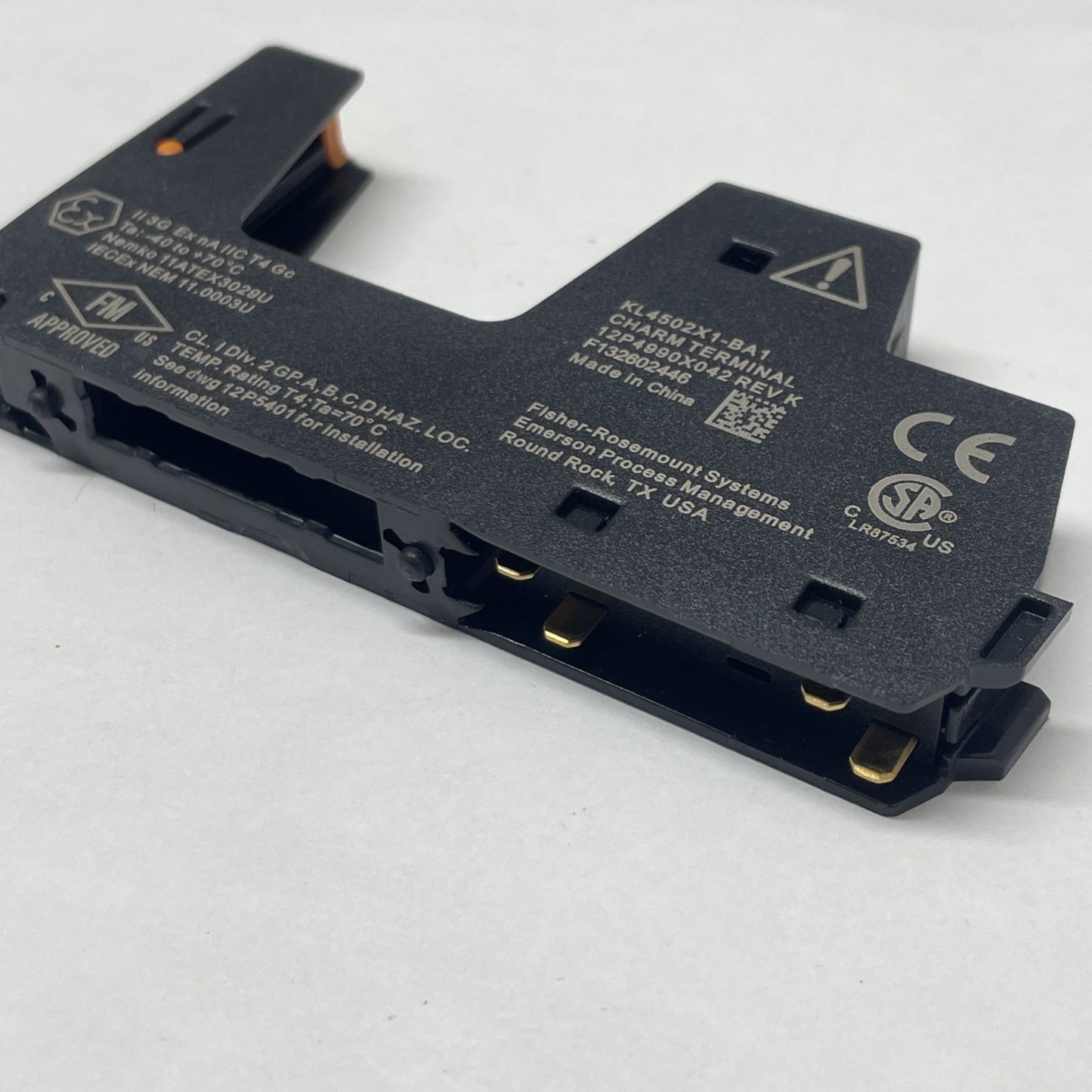Emerson DeltaV Standard CHARM Terminal Block (KL4502X1-BA1) 12P4990 SE4501