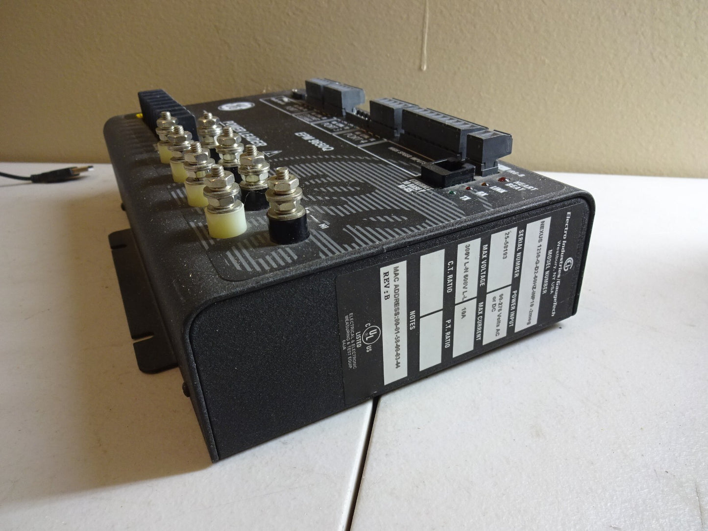GE NEXUS 1250-G-D2-60HZ-INP10-2MEG / EPM 9650Q / POWER INPUT 90-276V AC OR DC
