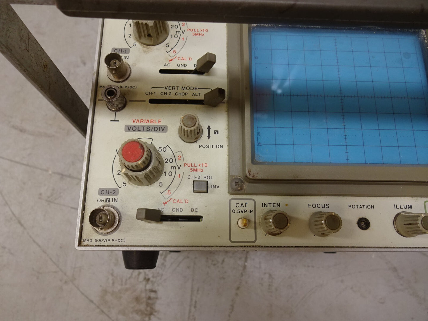 LEADER LBO-522 OSCILLOSCOPE 20 MHZ